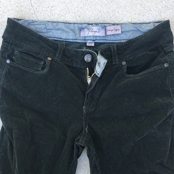 Paige green corduroy pants, Verdugo Jegging - Picture 3 of 10